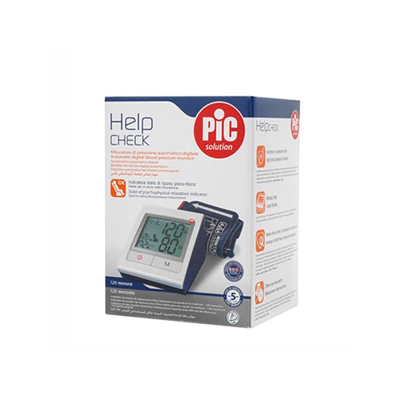 Misuratore di pressione da braccio digitale automatico pic help check