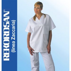 Casacca in cotone a maniche corte - Z106-Rekordsan
