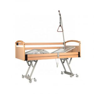 Letto da degenza elettrico per persone in sovrappeso bariatrico in legno 3 movimenti