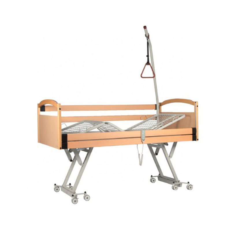 Letto da degenza elettrico per persone in sovrappeso bariatrico in legno 3 movimenti