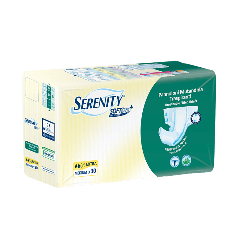 37022-30 Serenity Soft Dry+ Pannolone Mutandina M Extra 30 pezzi