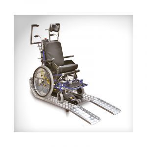 Saliscale a cingoli con rampe jolly ramp tgr
