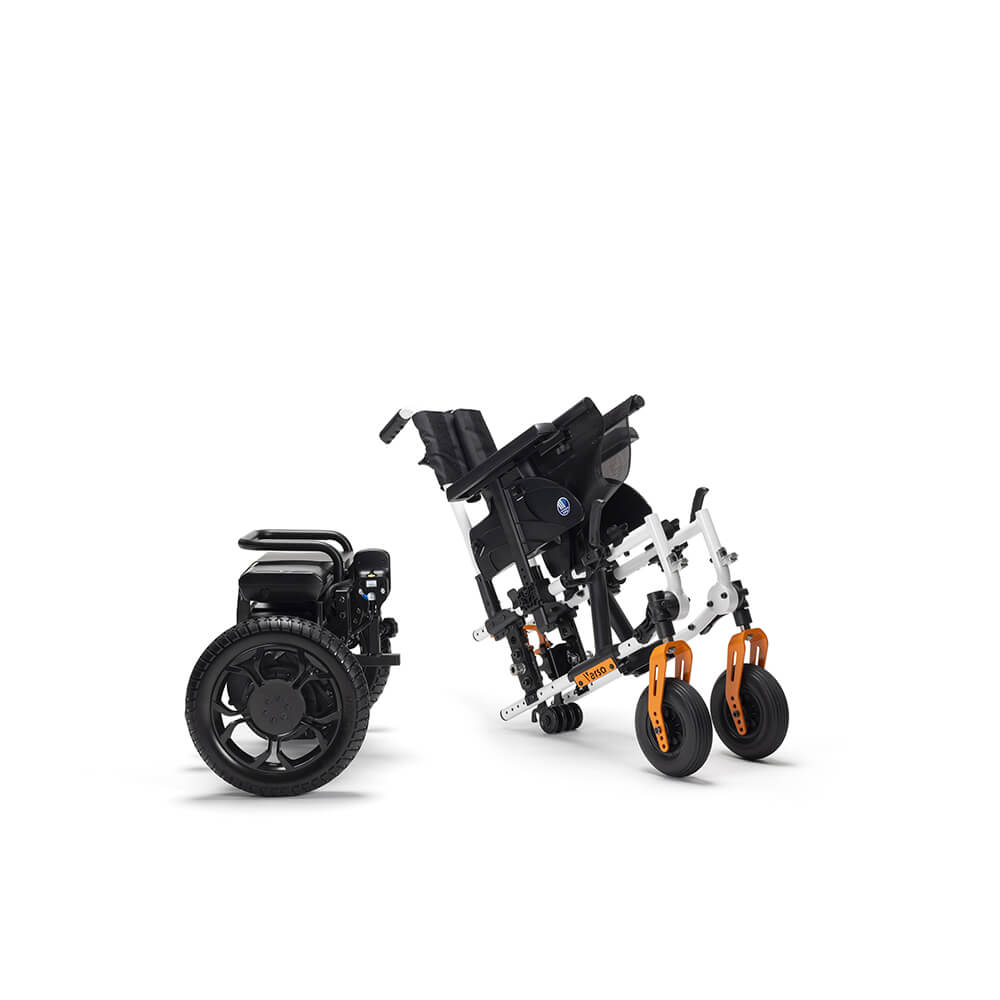Carrozzina Elettrica e carrozzina manuale 2 in 1 Verso Vermeiren