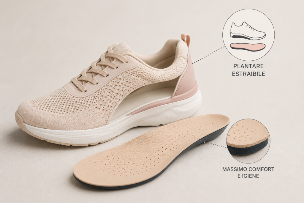 Scarpa con Plantare estraibile