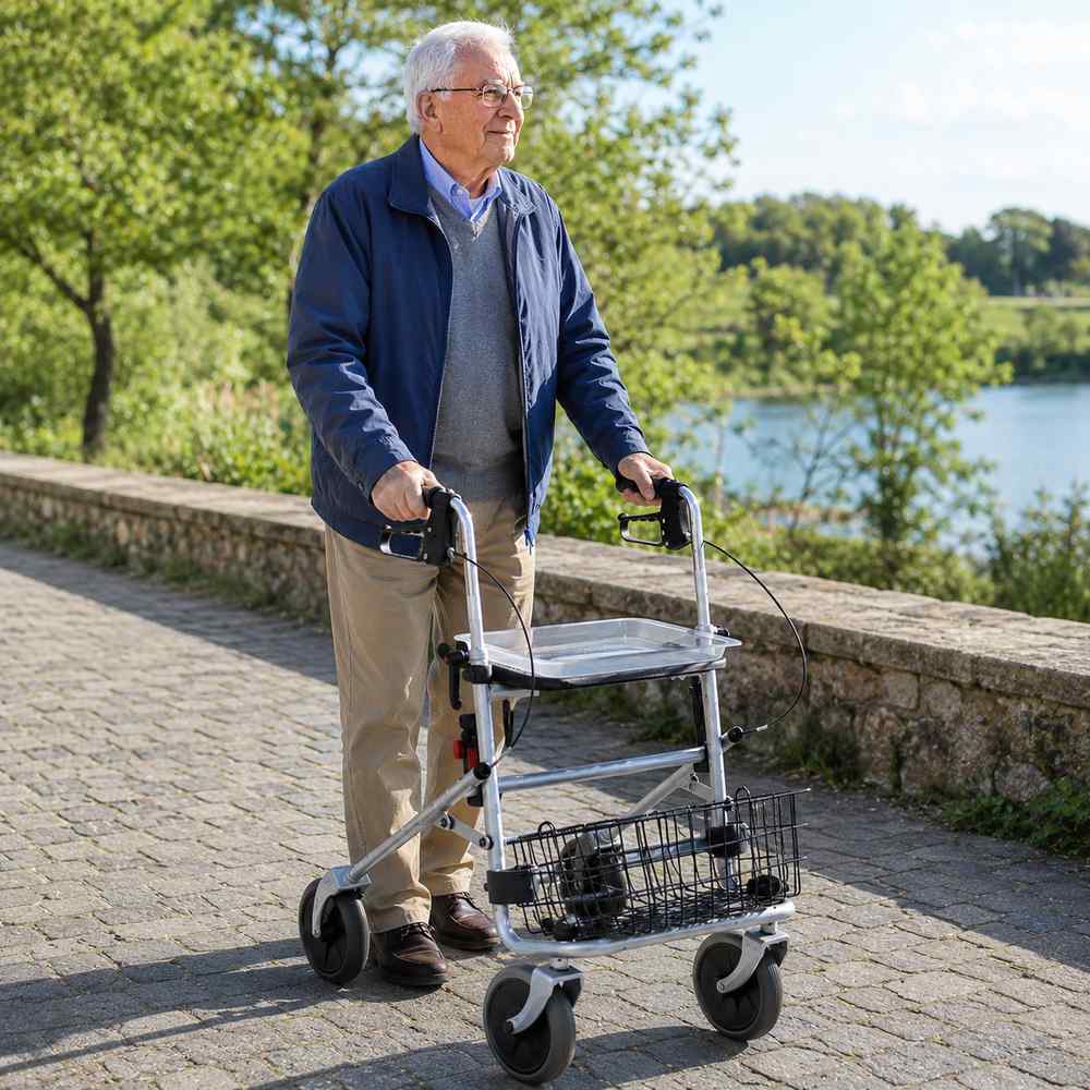 rollator stretto per anziani esterno