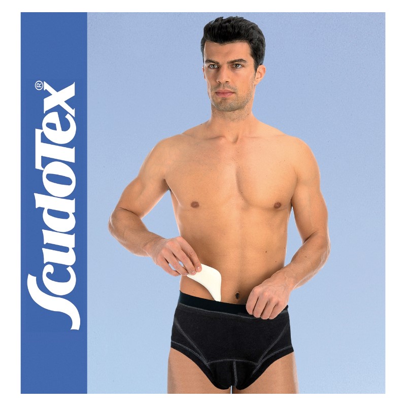 SLIP CONTENITIVO CHIUSO NERO A VITA MEDIA Scudotex 653